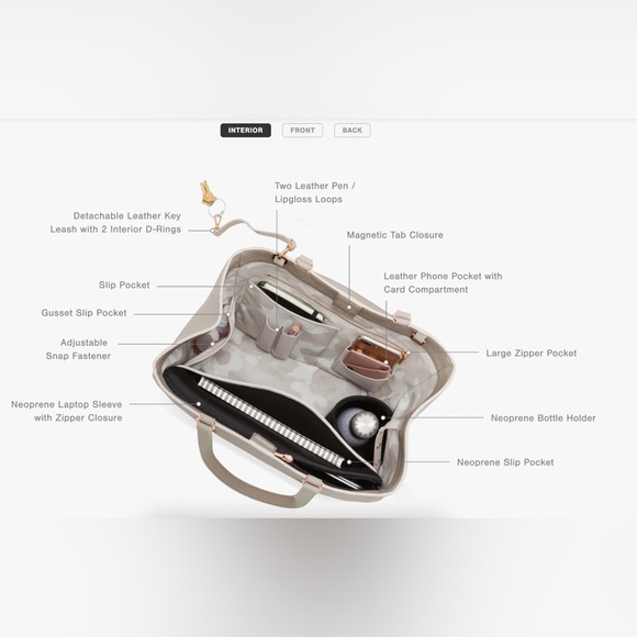 Dagne Dover ‘Allyn’ Large Tote in Butter Yellow - Picture 13 of 13